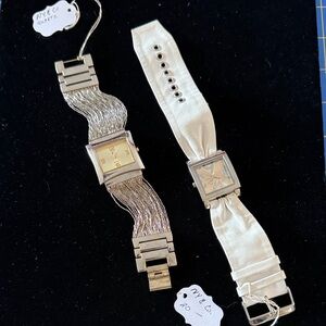 New York & Company Silver and White Women's Watches